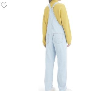 Vintage-inspired relaxed-fit cotton overalls size M